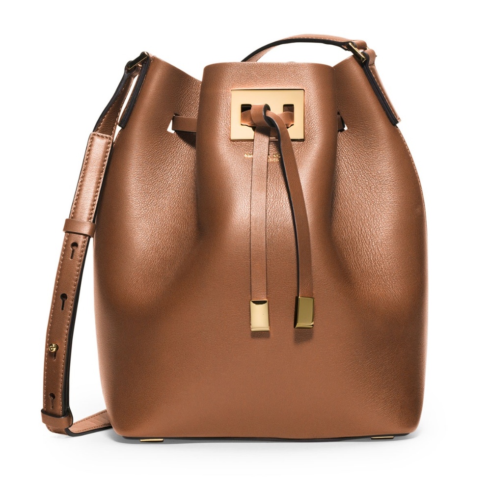 Michael Kors Collection Miranda Leather Bucket Bag - Picture 1 of 6